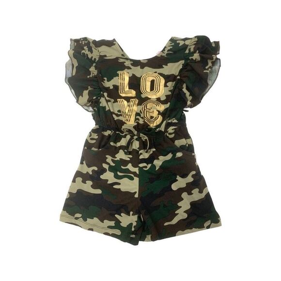 Toddler Girls Camo Romper - Picture 1 of 6